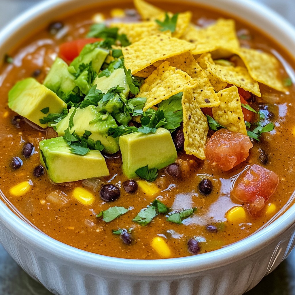 Spicy Instant Pot Black Bean Enchilada Soup Rezept