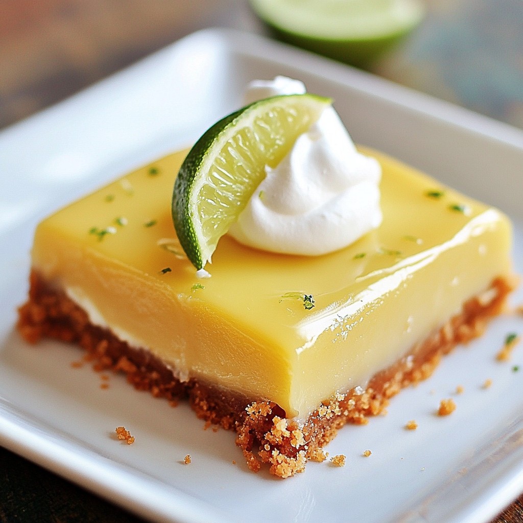 Key Lime Pie Bars Köstliche Nachspeise Einfach zubereiten