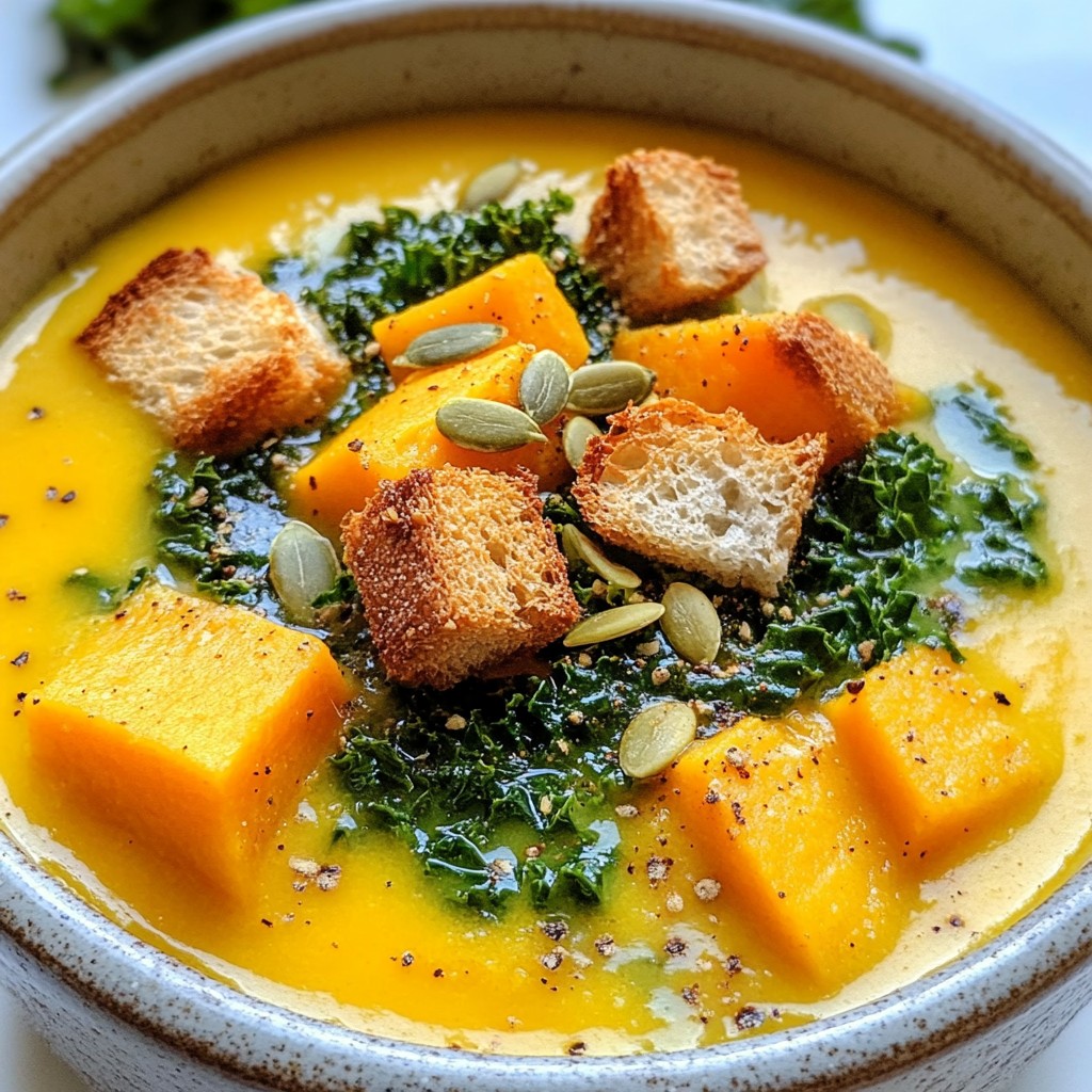 Süßkartoffel-Grünkohl-Suppe gesunde und leckere Wahl