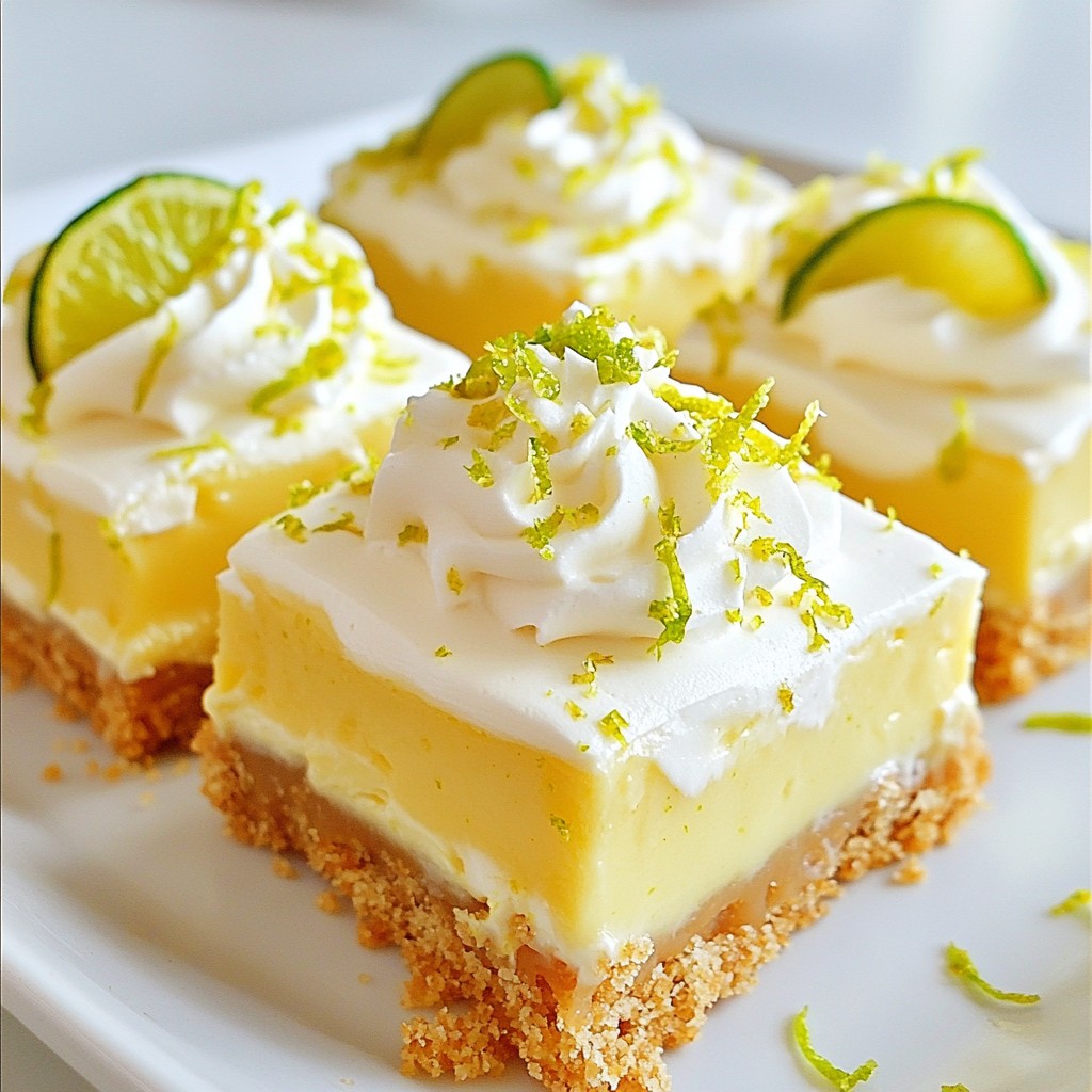 No-Bake Key Lime Pie Bars Einfache und frische Köstlichkeit