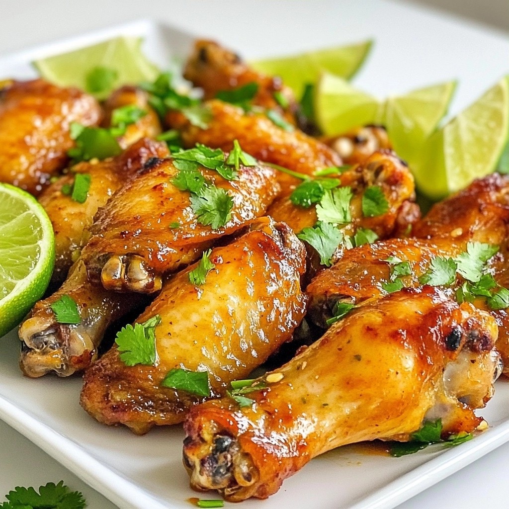 Spicy Instant Pot Garlic Lime Chicken Wings Rezept