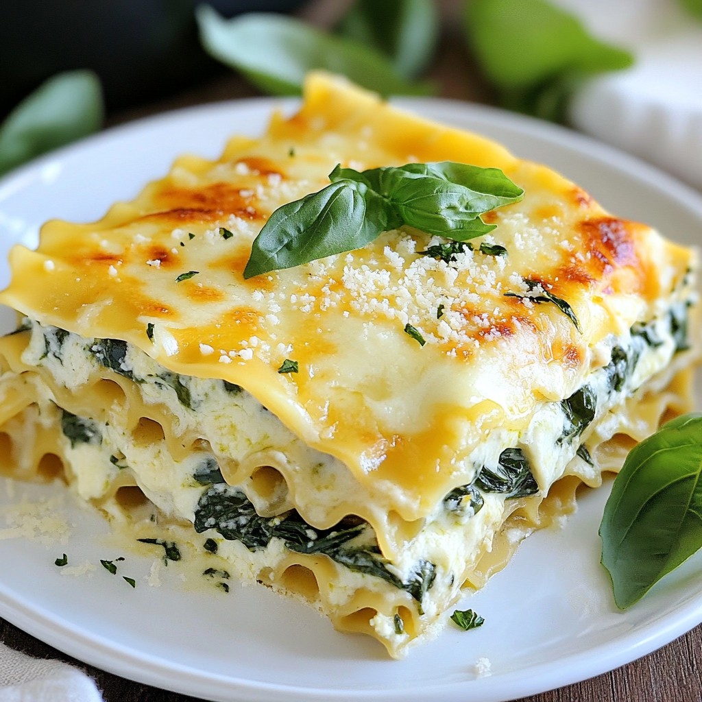 Cheesy Instant Pot Spinach Alfredo Lasagna Rezept