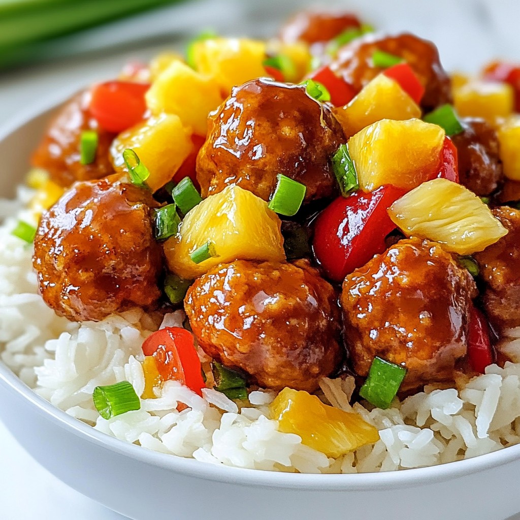 Süßsaure Hähnchen-Frikadellen Einfaches Rezept entdecken