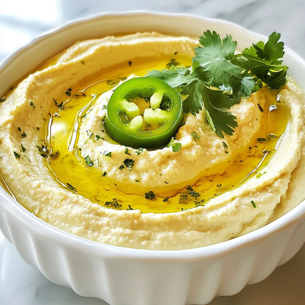 Jalapeño Lime Hummus Verbesserte Geschmackserlebnisse
