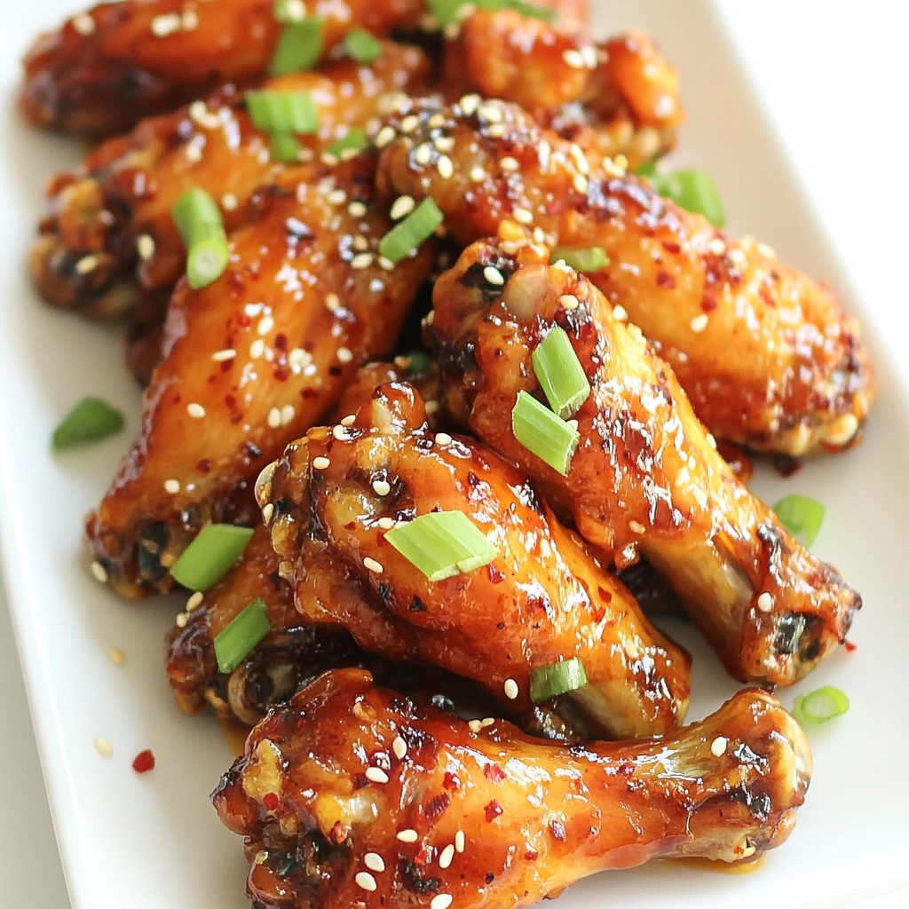 Spicy Honey Garlic Wings Einfache und leckere Rezeptur