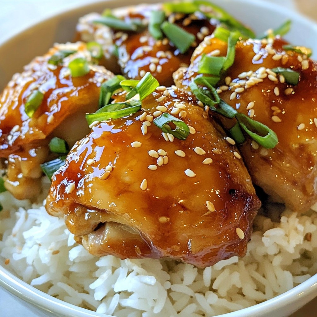 Sizzling Instant Pot Teriyaki Chicken Thighs köstlich und schnell