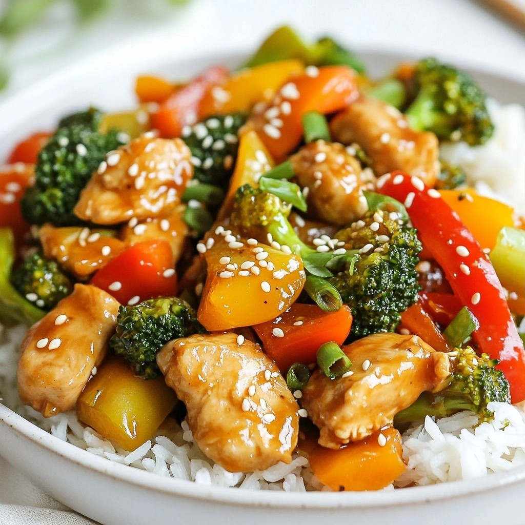 Satisfying Instant Pot Chicken Vegetable Stir-Fry Rezept