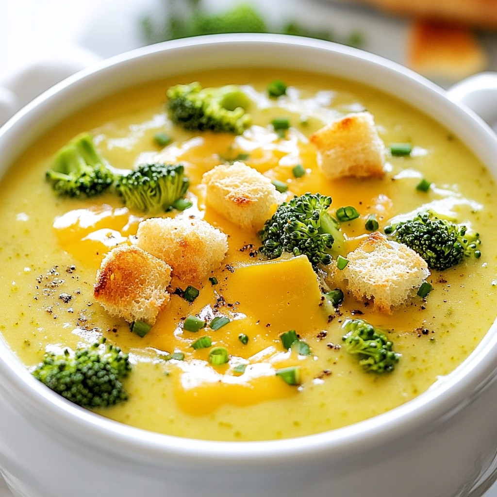 Cremeartige Instant Pot Brokkoli Cheddar Suppe