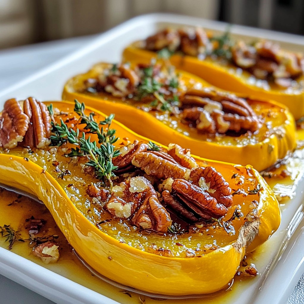 Maple Dijon Roasted Delicata Squash köstlich zubereiten