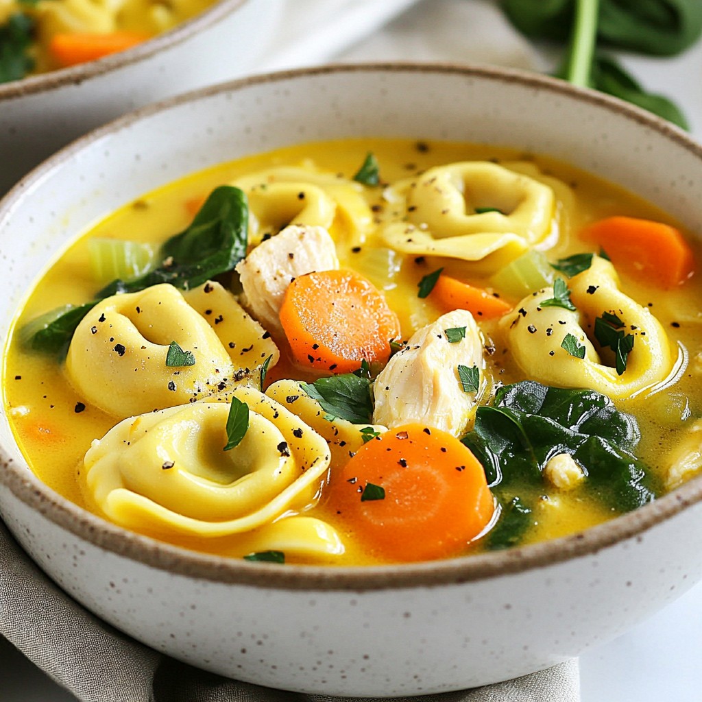 Gemütlicher Instant Pot Chicken Tortellini Eintopf