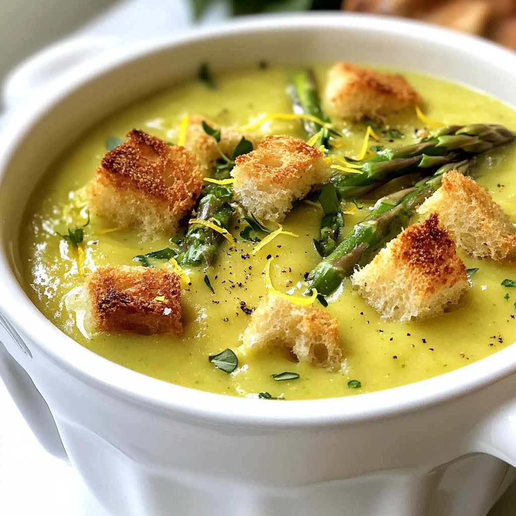 Velvety Instant Pot Cream of Asparagus Soup Rezept