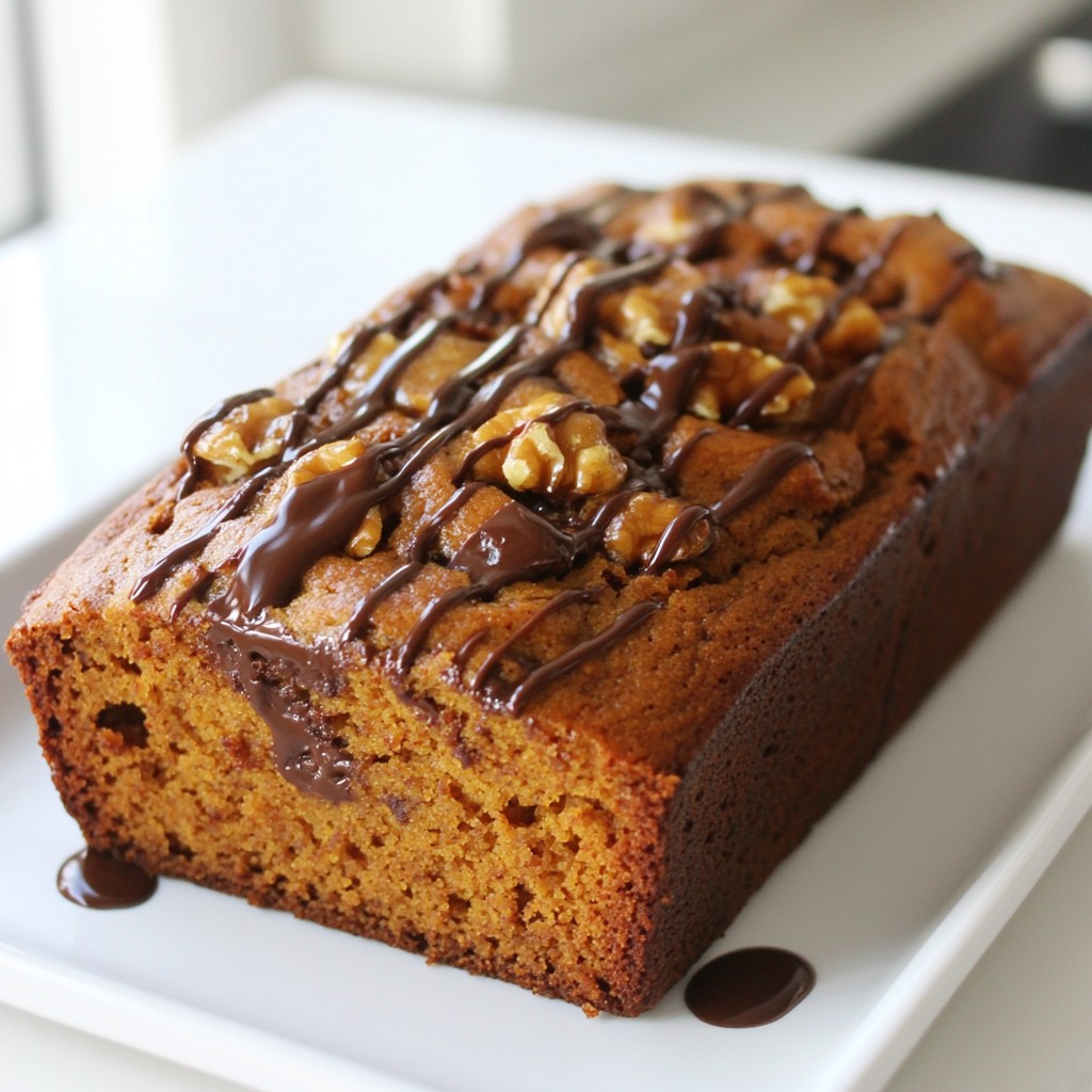 Schokoladenstückchen-Kürbisbrot einfach und lecker