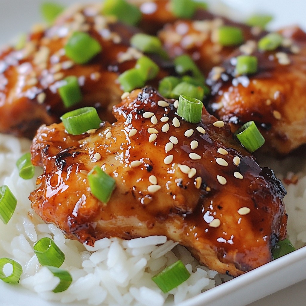 Sizzling Instant Pot Teriyaki-Hähnchenoberschenkel
