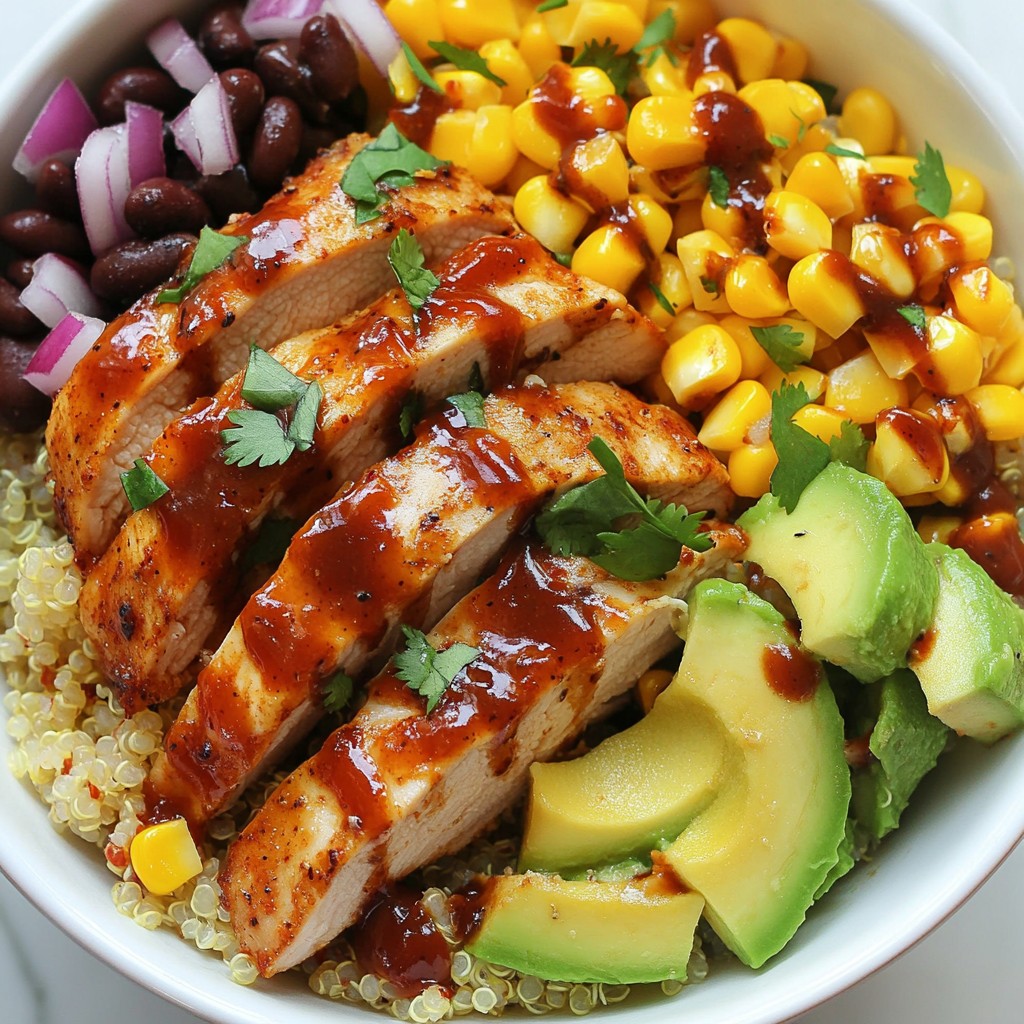 BBQ Chicken Quinoa Bowls einfach und köstlich zubereiten