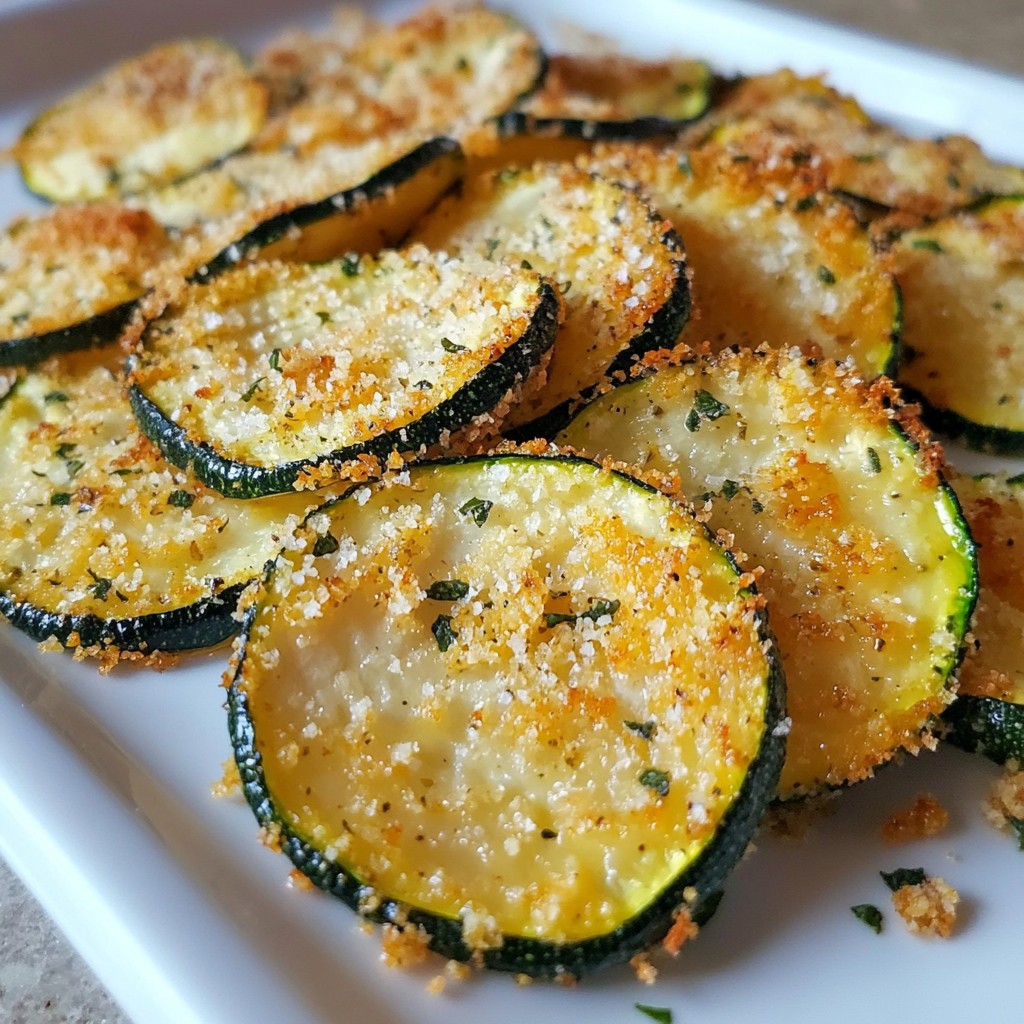 Leckere Baked Parmesan Zucchini Chips Rezept