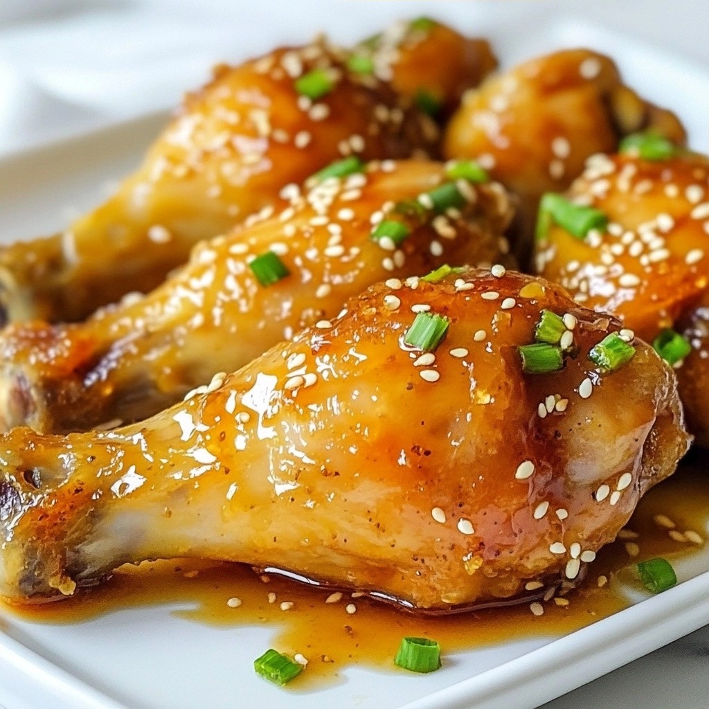 Crispy Instant Pot Honey Garlic Chicken Drumsticks Rezept