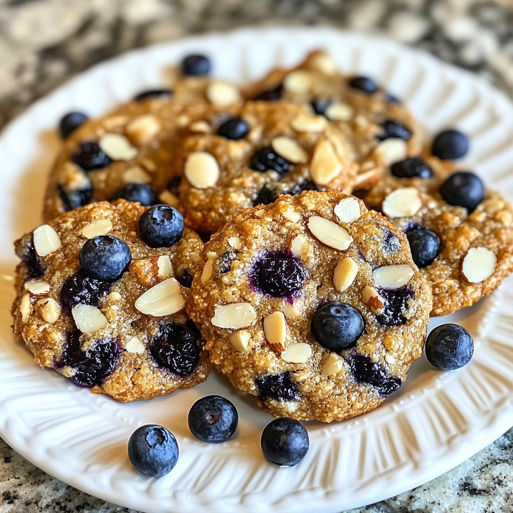 Blaubeer Mandel Frühstücksplätzchen gesunde Energie