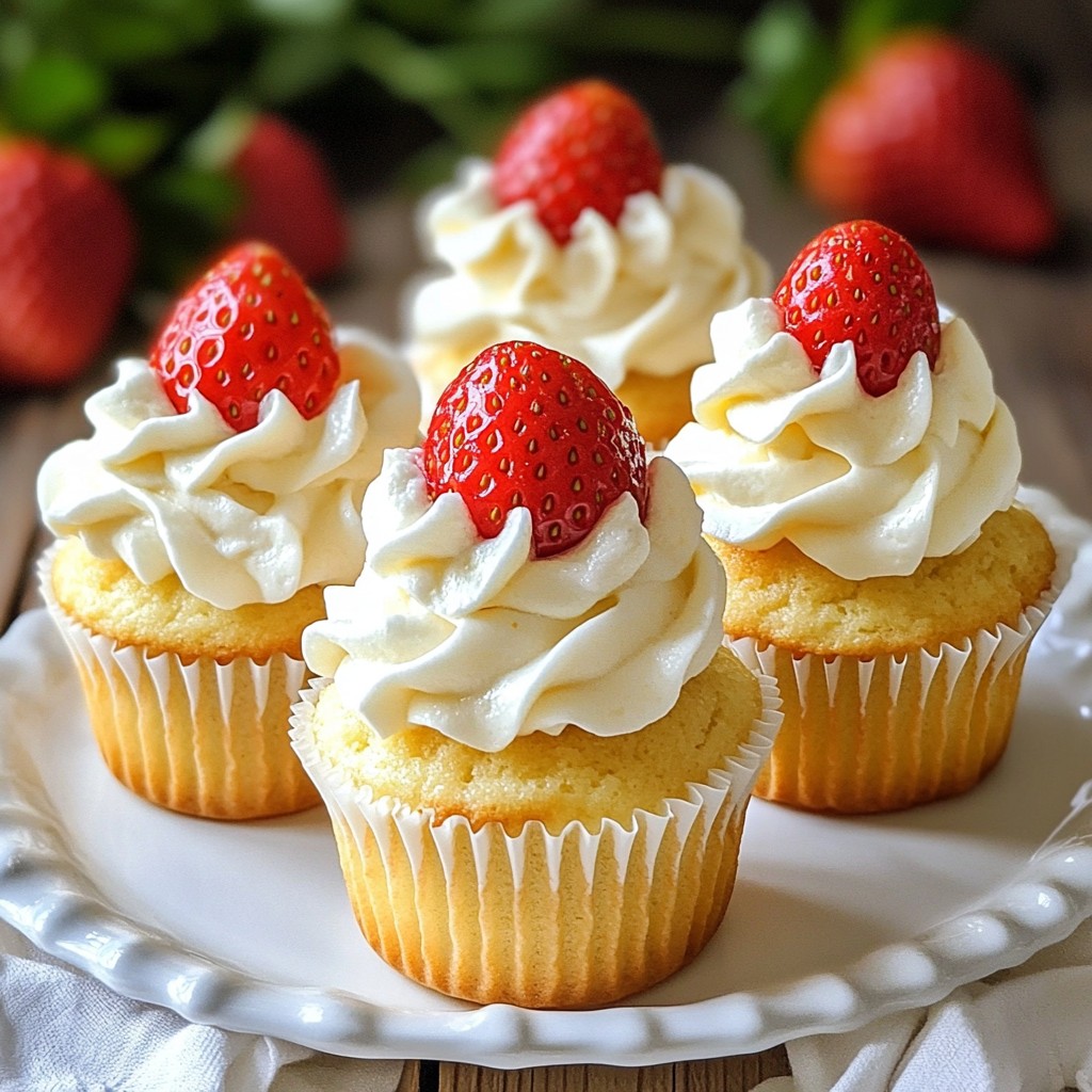 Leckere Strawberry Shortcake Cupcakes einfach machen
