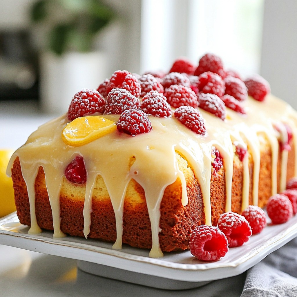 Lemon Raspberry Loaf Einfach und Köstlich Backen
