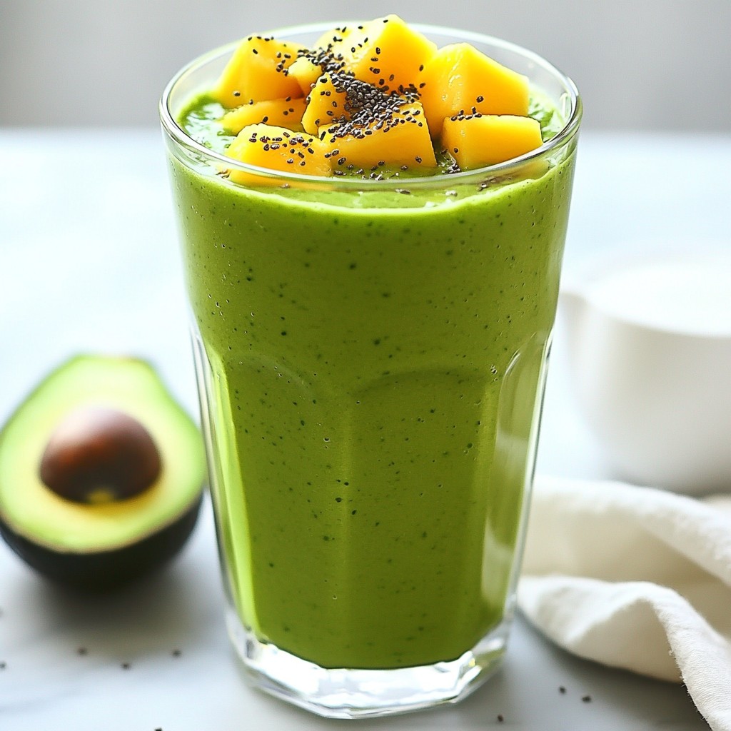 Tropical Green Smoothie Kraftvoll und Erfrischend Gesund