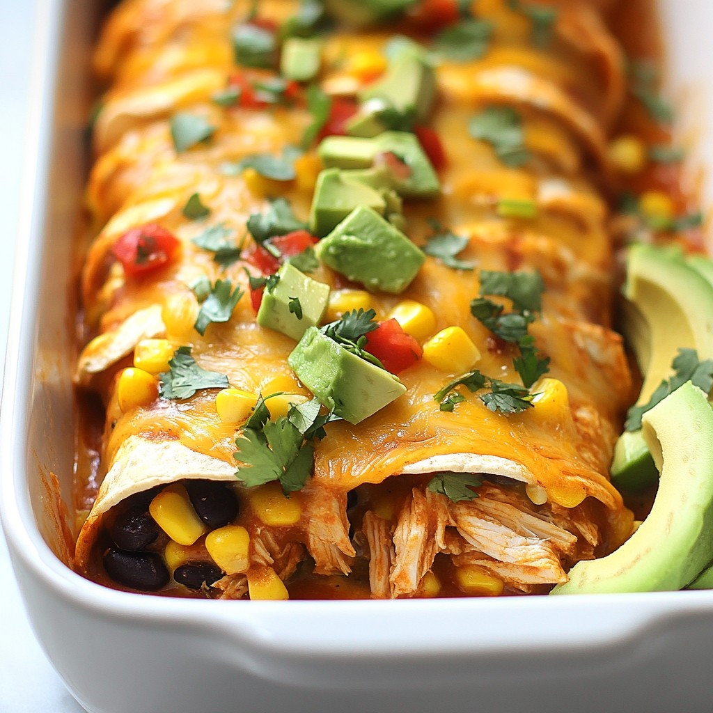 Tex-Mex Chicken Enchiladas einfach und lecker zubereiten