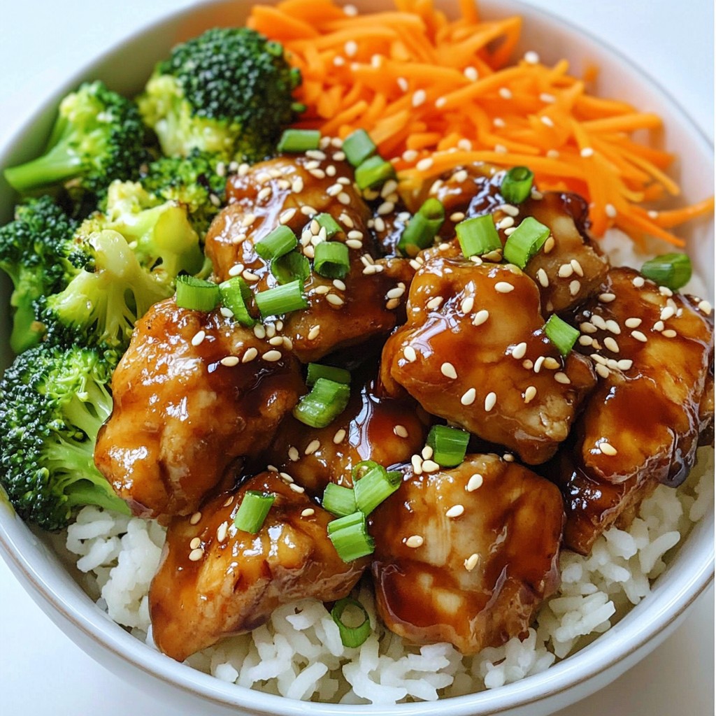 Chicken Teriyaki Rice Bowls Einfach und Lecker Rezept