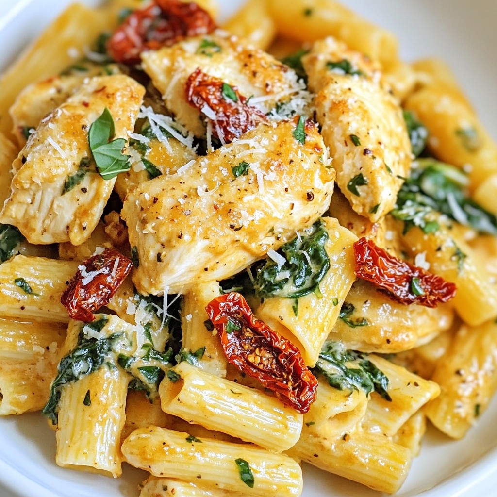 Creamy Sun-Dried Tomato Chicken Pasta Genuss Pur