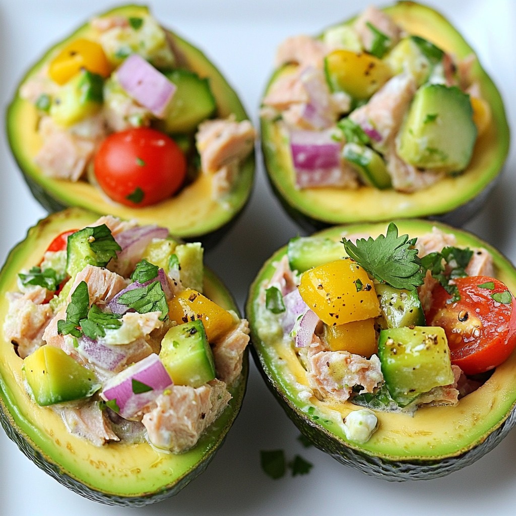 Avocado Tuna Salad Gesund und Nährstoffreich Rezept