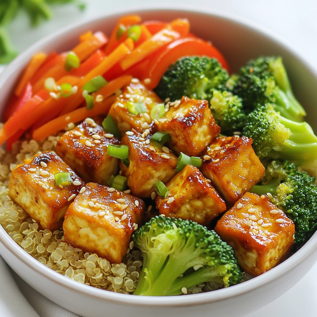 Crispy Garlic Tofu Bowls Einfach und Lecker Zubereiten