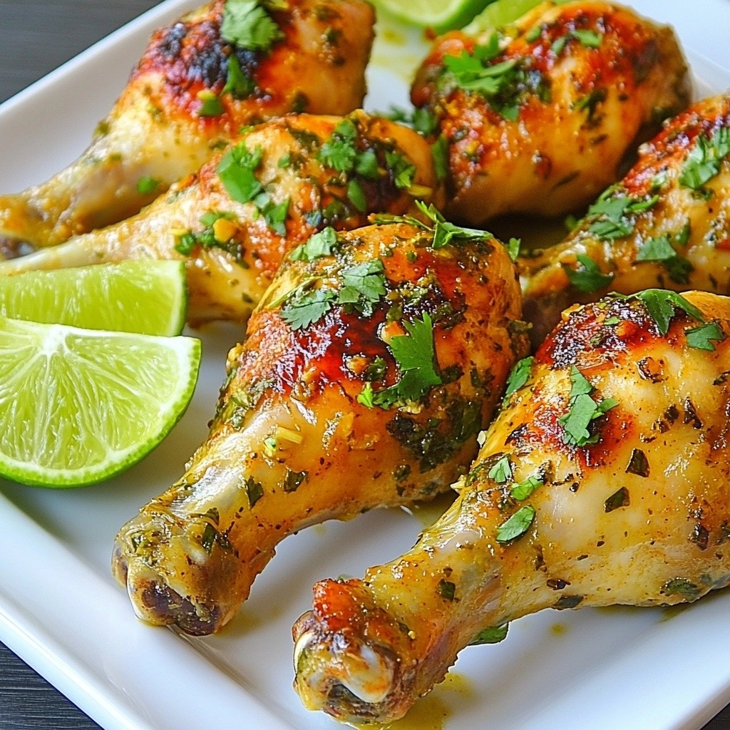 Zesty Instant Pot Cilantro Lime Chicken Drumsticks lecker