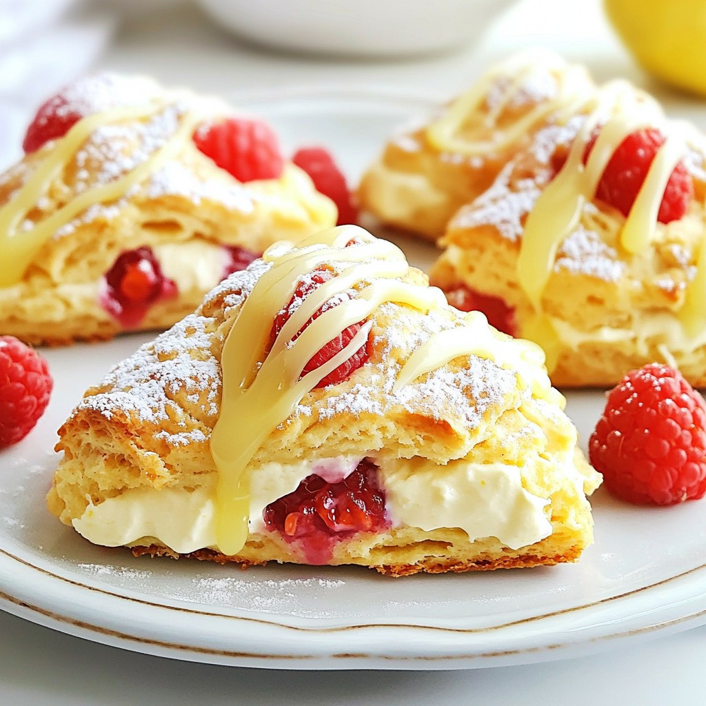 Raspberry Lemon Cream Scones Einfaches Rezept für Genuss