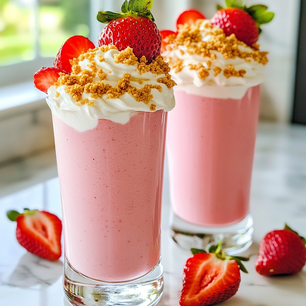 Erdbeer-Cheesecake-Smoothie Frisch und Lecker Rezept