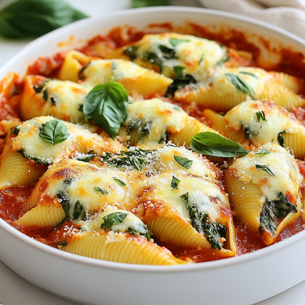 Cheesy Instant Pot Spinach and Ricotta Stuffed Shells
