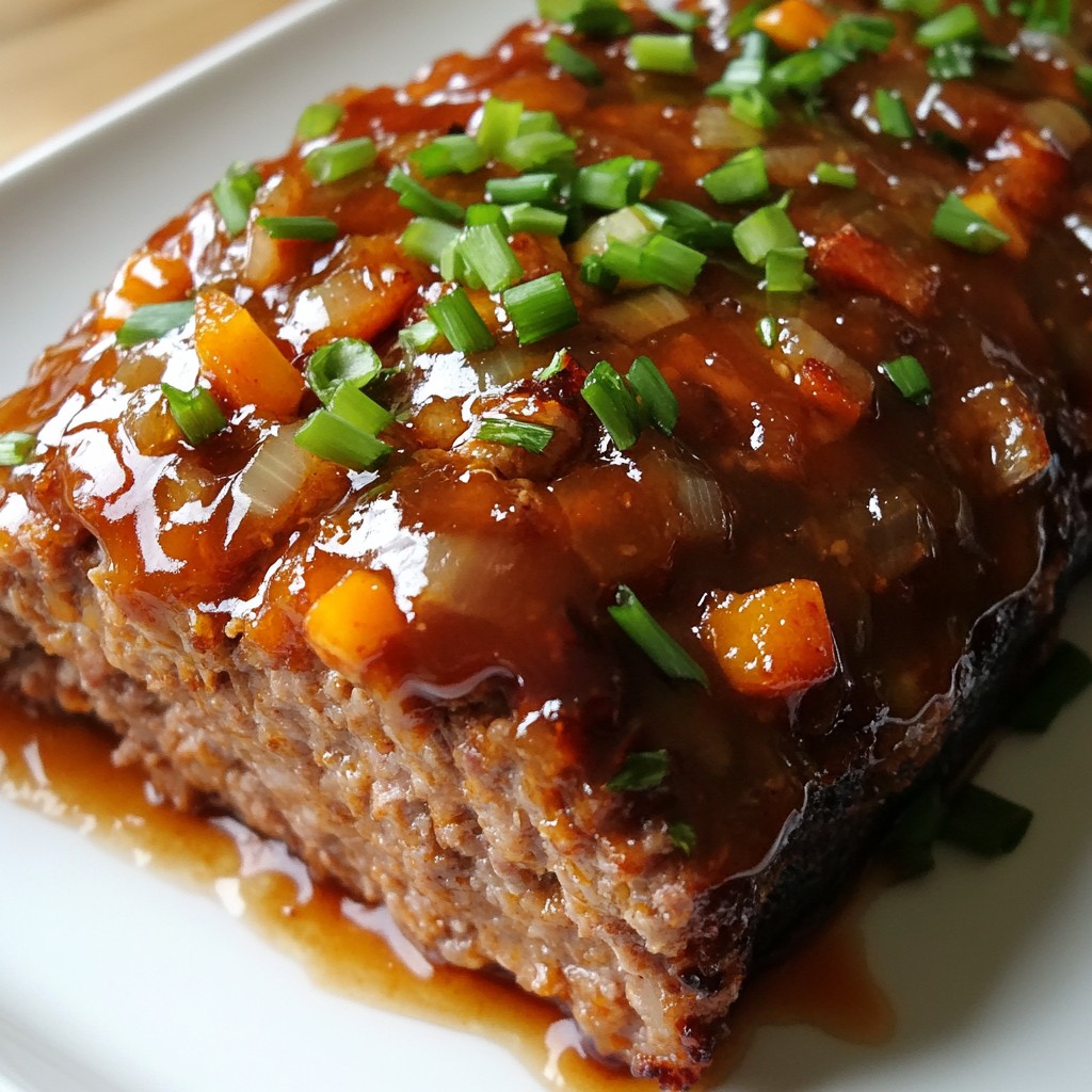 Sweet Chili Glazed Meatloaf Rezept für Genusspuristen