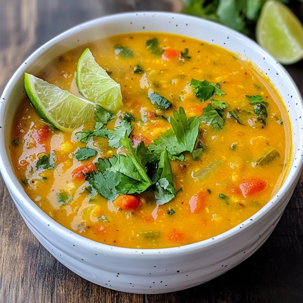 Spicy Instant Pot Coconut Lentil Soup Einfach und Schnell