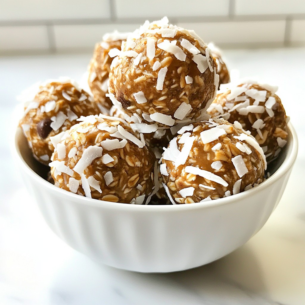 Kokos-Limetten-Energie-Bällchen Einfacher Snack Genuss