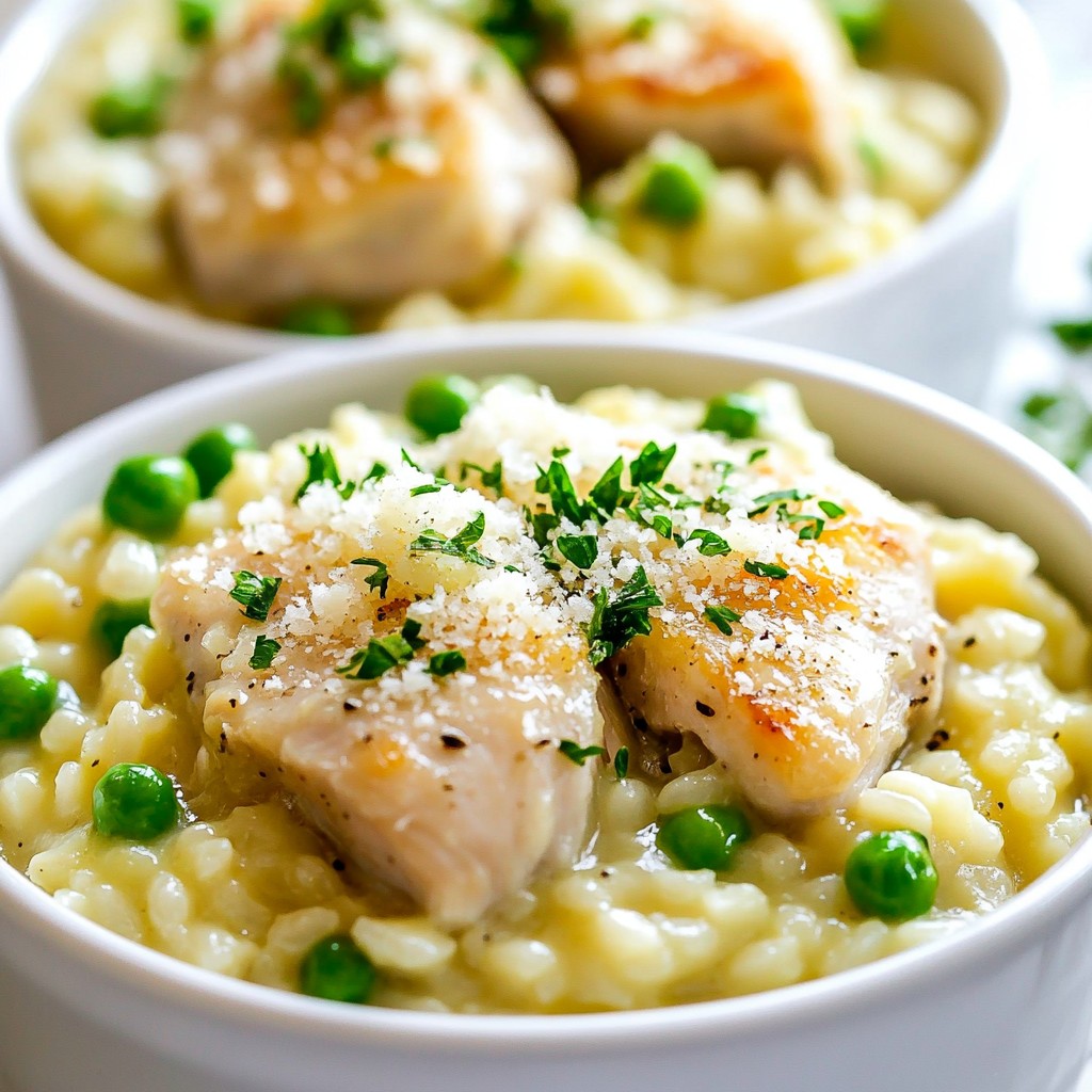 Savory Instant Pot Herb Chicken Risotto Rezept
