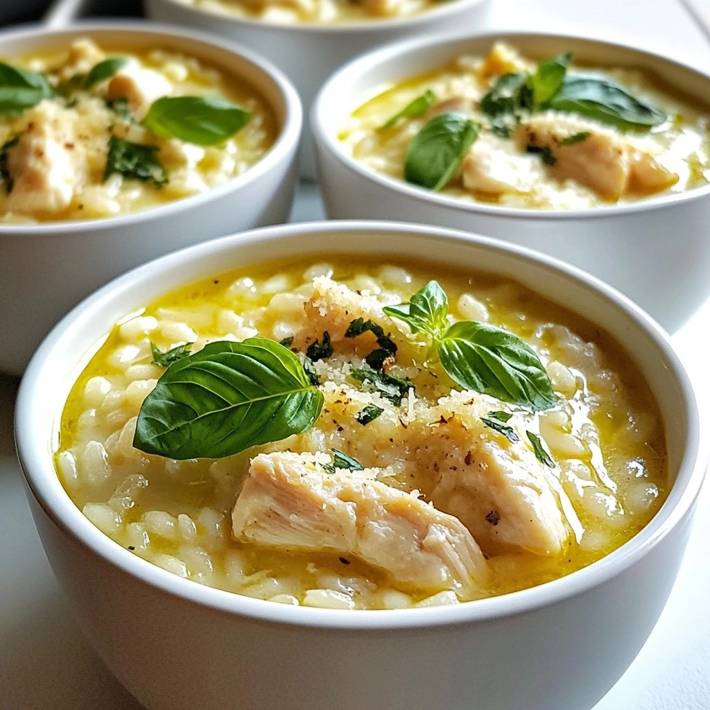 Cremiger Instant Pot Basil Chicken Risotto Genuss