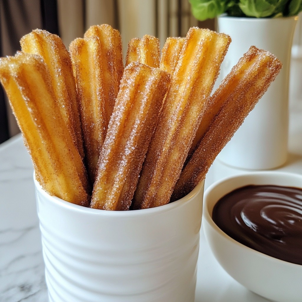 Churro Waffle Sticks Crunchig und Lecker Genießen