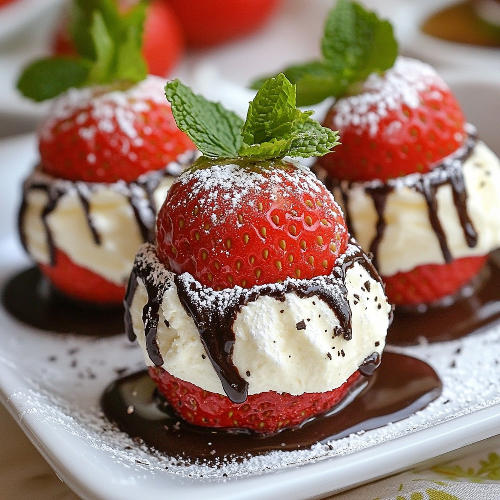 Oreo Cheesecake Stuffed Strawberries Leckere Süßigkeit