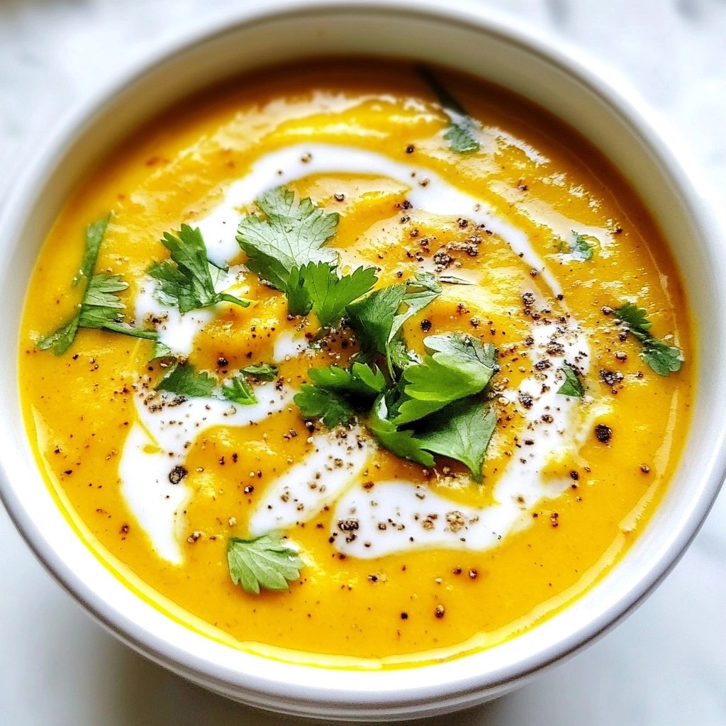 Reichhaltige Instant Pot Kürbis-Curry-Suppe Rezept