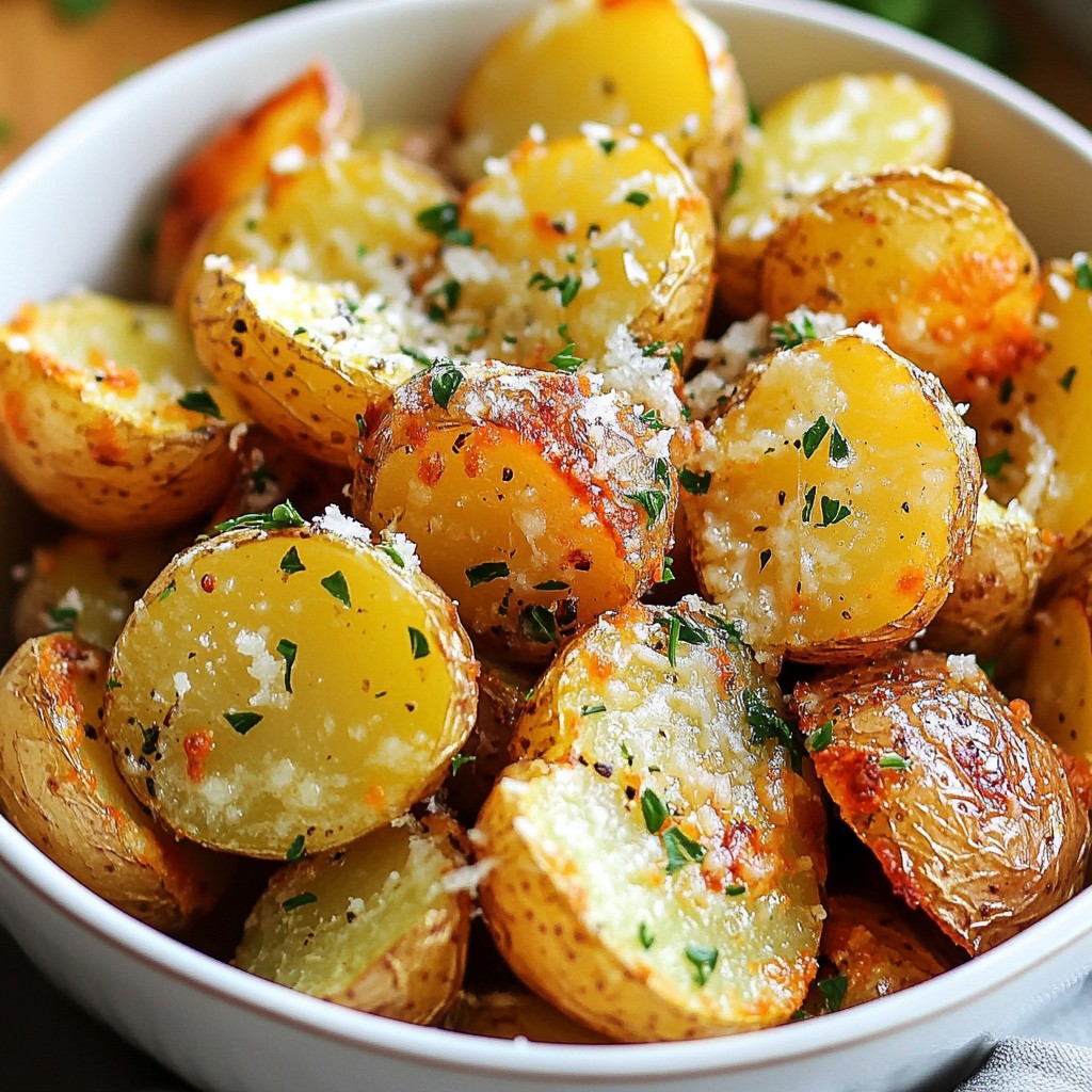 Parmesan Garlic Air Fryer Potatoes Köstliches Rezept