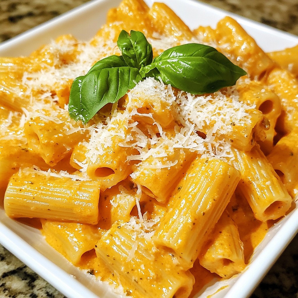 Cremige geröstete Paprika Pasta leicht selbstgemacht
