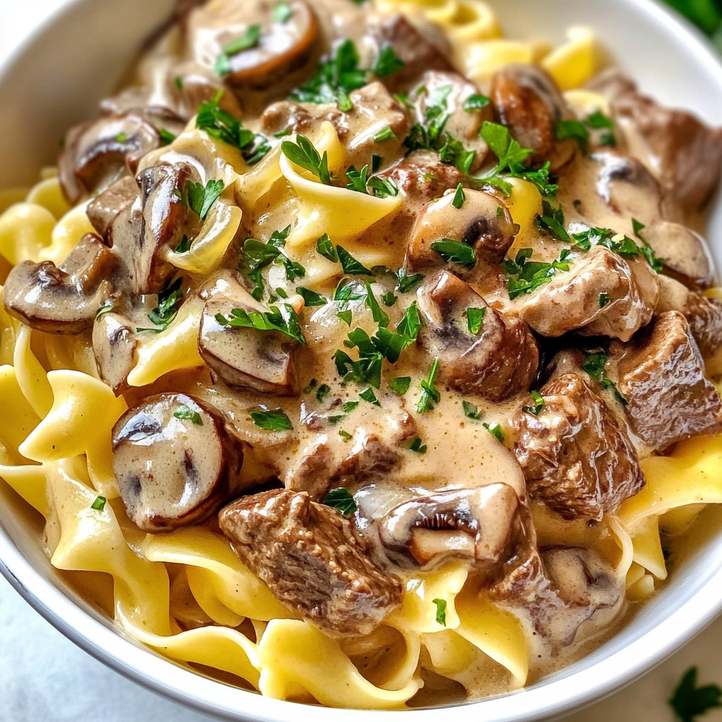 Hearty Instant Pot Beef Stroganoff Schnelle Freude