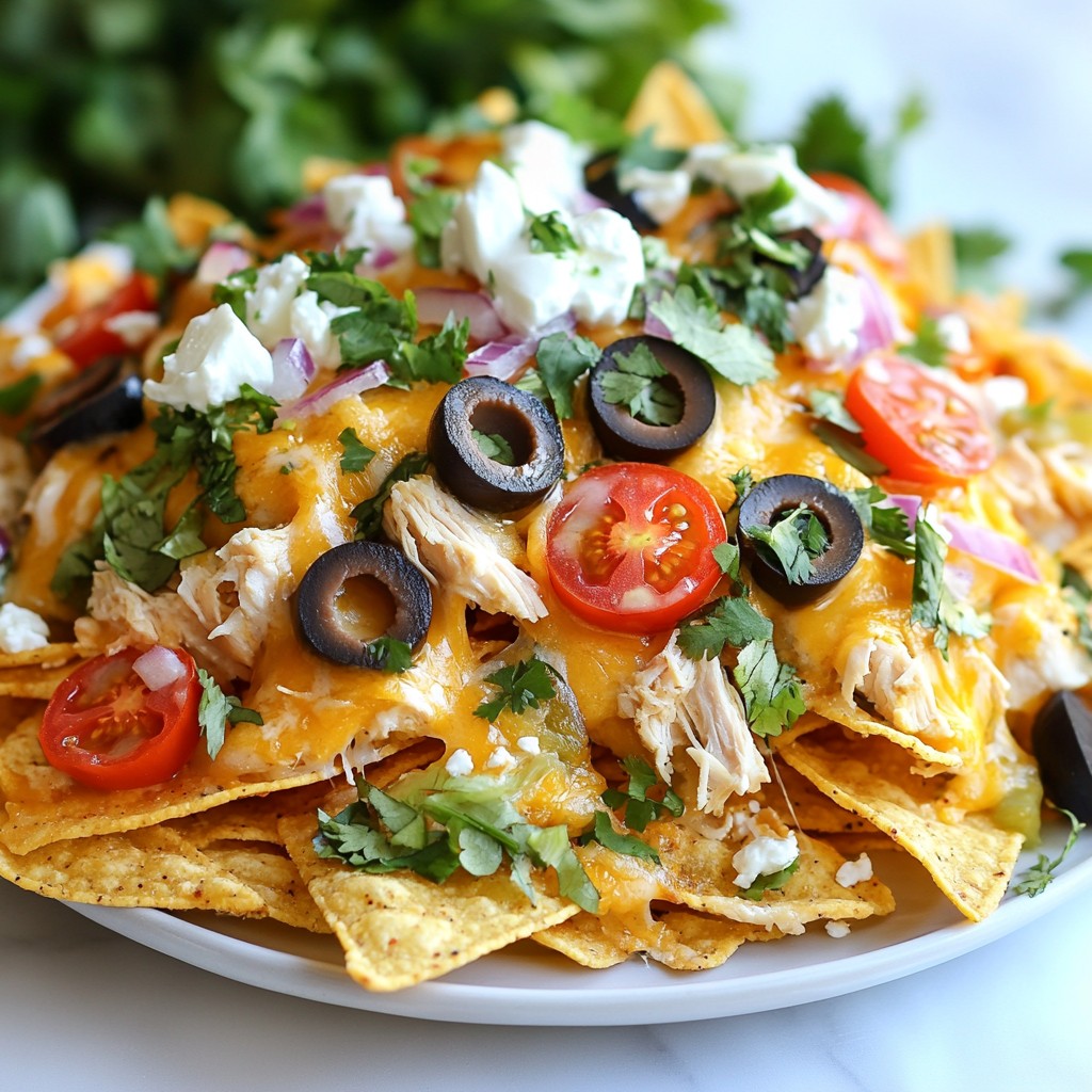 Loaded Greek Yogurt Chicken Nachos Einfaches Rezept