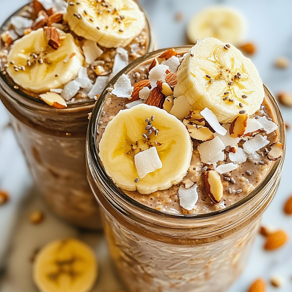 Almond Joy Overnight Oats Einfache und gesunde Idee