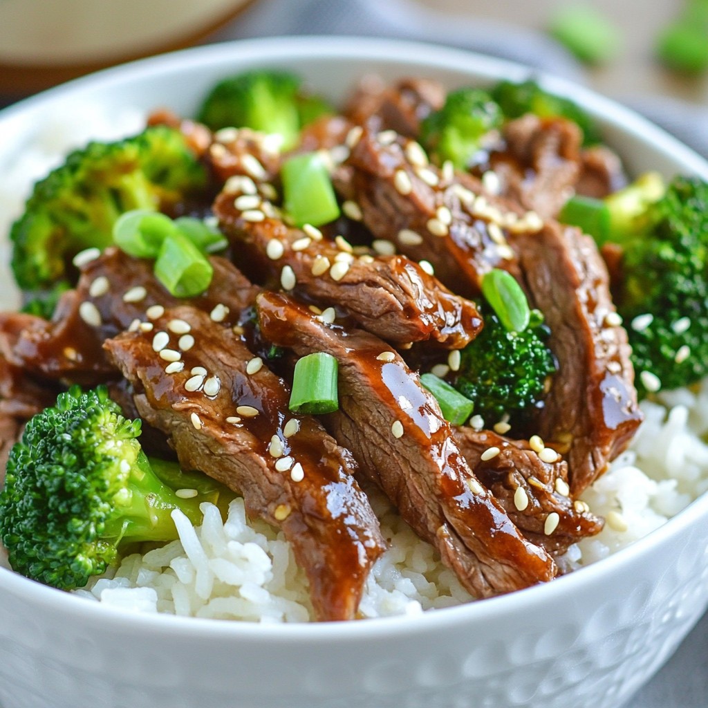 Schnelle Instant Pot Beef and Broccoli Bowls Rezept
