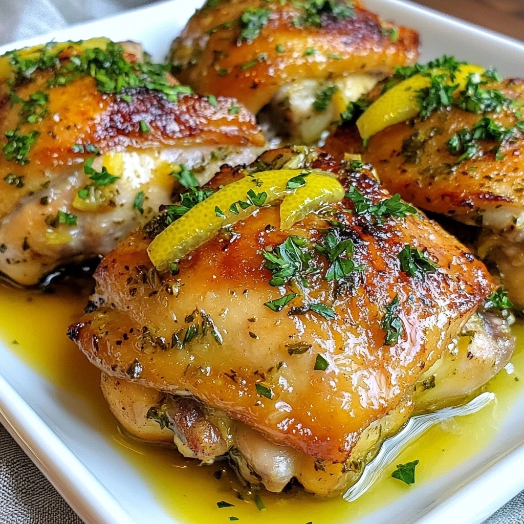 Herbed Instant Pot Lemon Chicken Thighs Leckeres Rezept