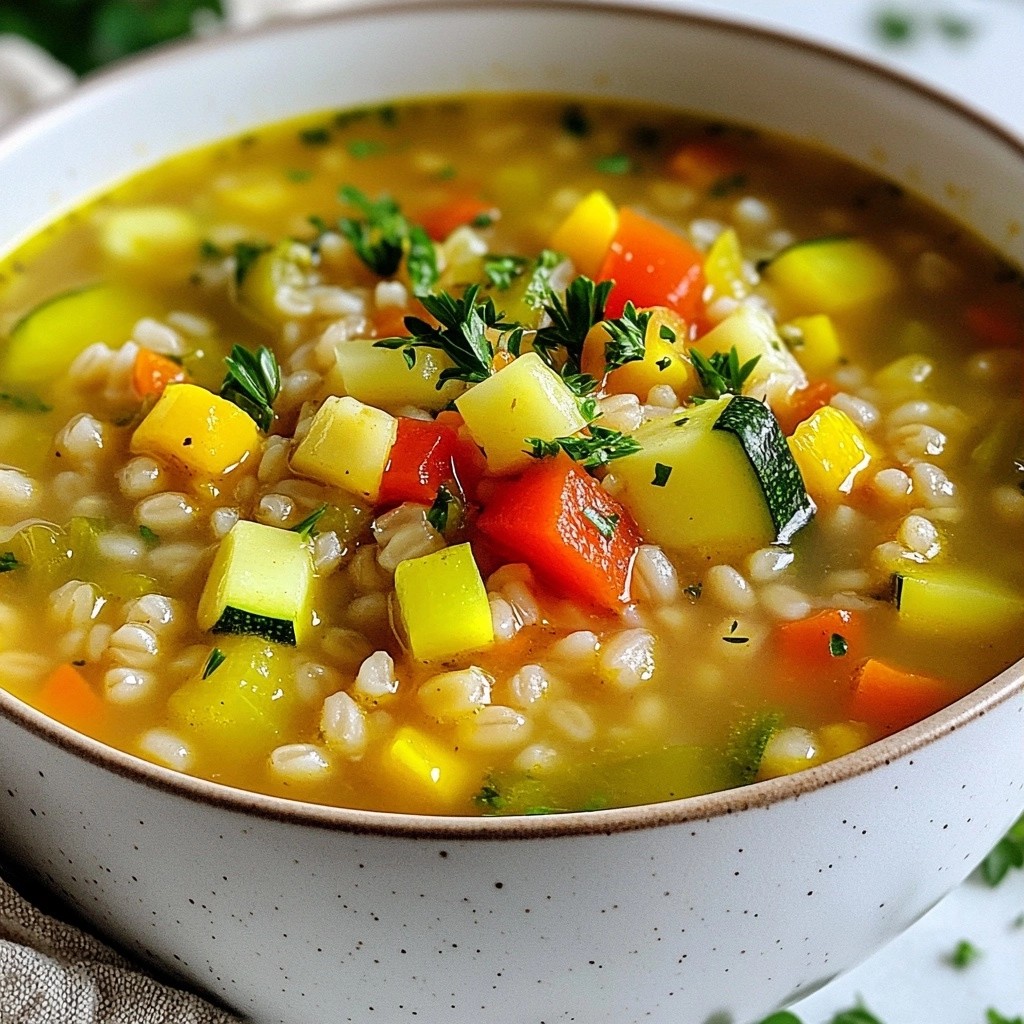 Cozy Instant Pot Vegetable Barley Soup Einfach und Gesund
