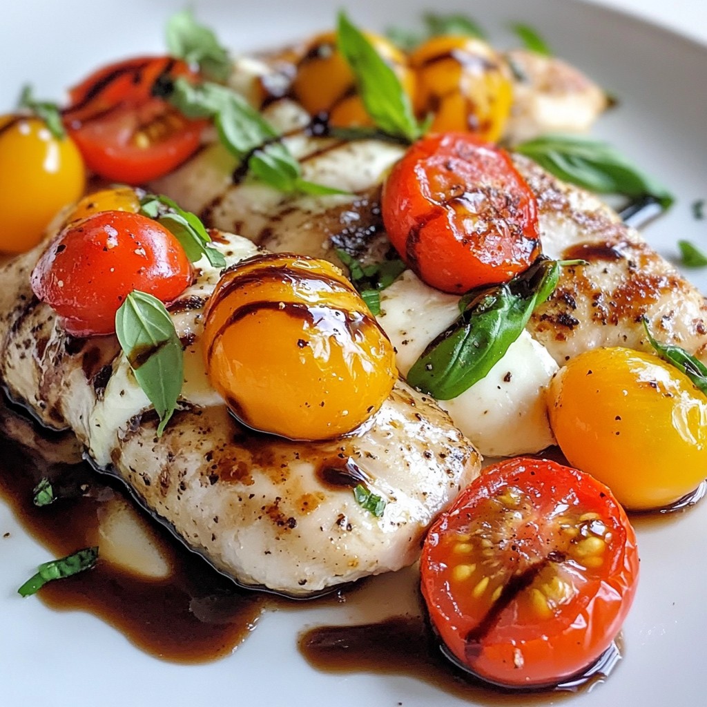 Balsamic Glazed Chicken Caprese Pflegeleichte Delikatesse